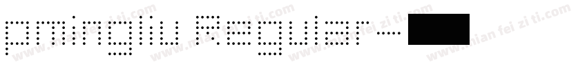 pmingliu Regular字体转换